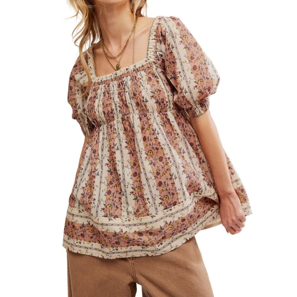 Free People Vintage Lover Blouse medium NWT top shirt t-shirt tee